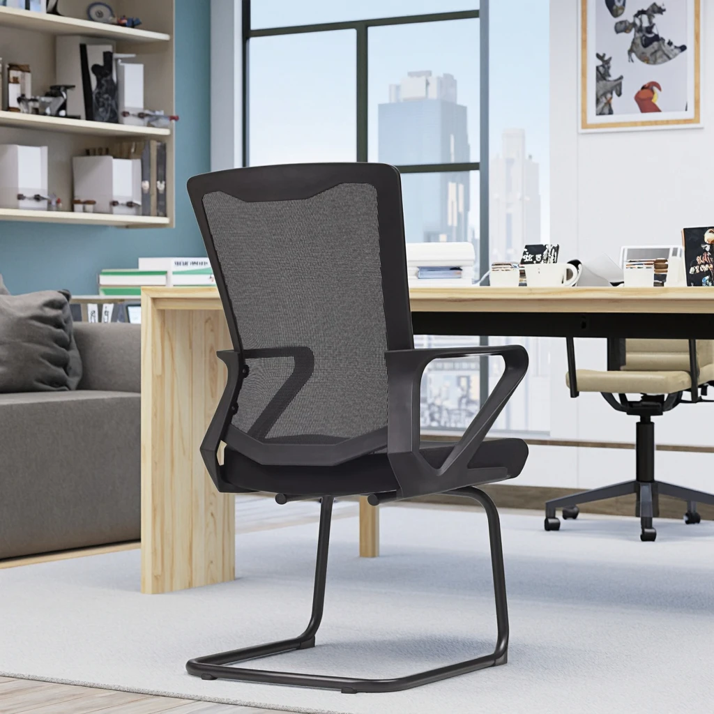 Modern Compact Folding Banquet Ergonomic Chairs PU Cushioned Seat Adjustable Height Reinforced Metal Frame Lightweight Portable 2