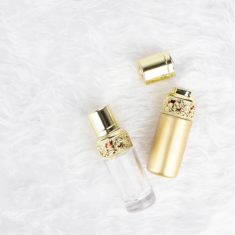 Cosmetic glass bottle set skincare cosmetic packaging container with Luxury 30g 50g 40ml 120ml 150ml glass bottle serum supplier