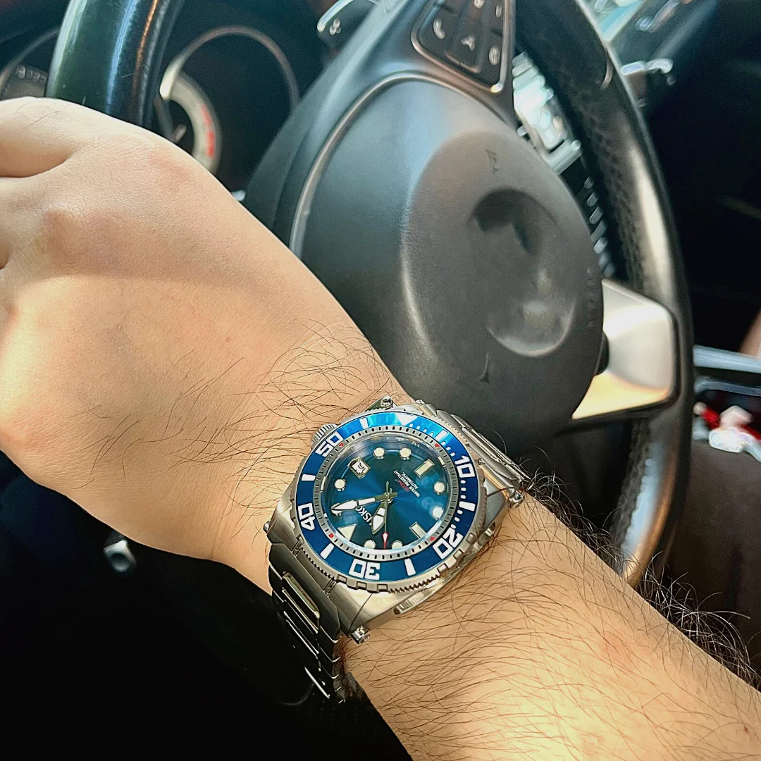 Customization 30 ATM NH35  Automatic Movement Mechanical Watch Titanium Case Luminous Dive Watch