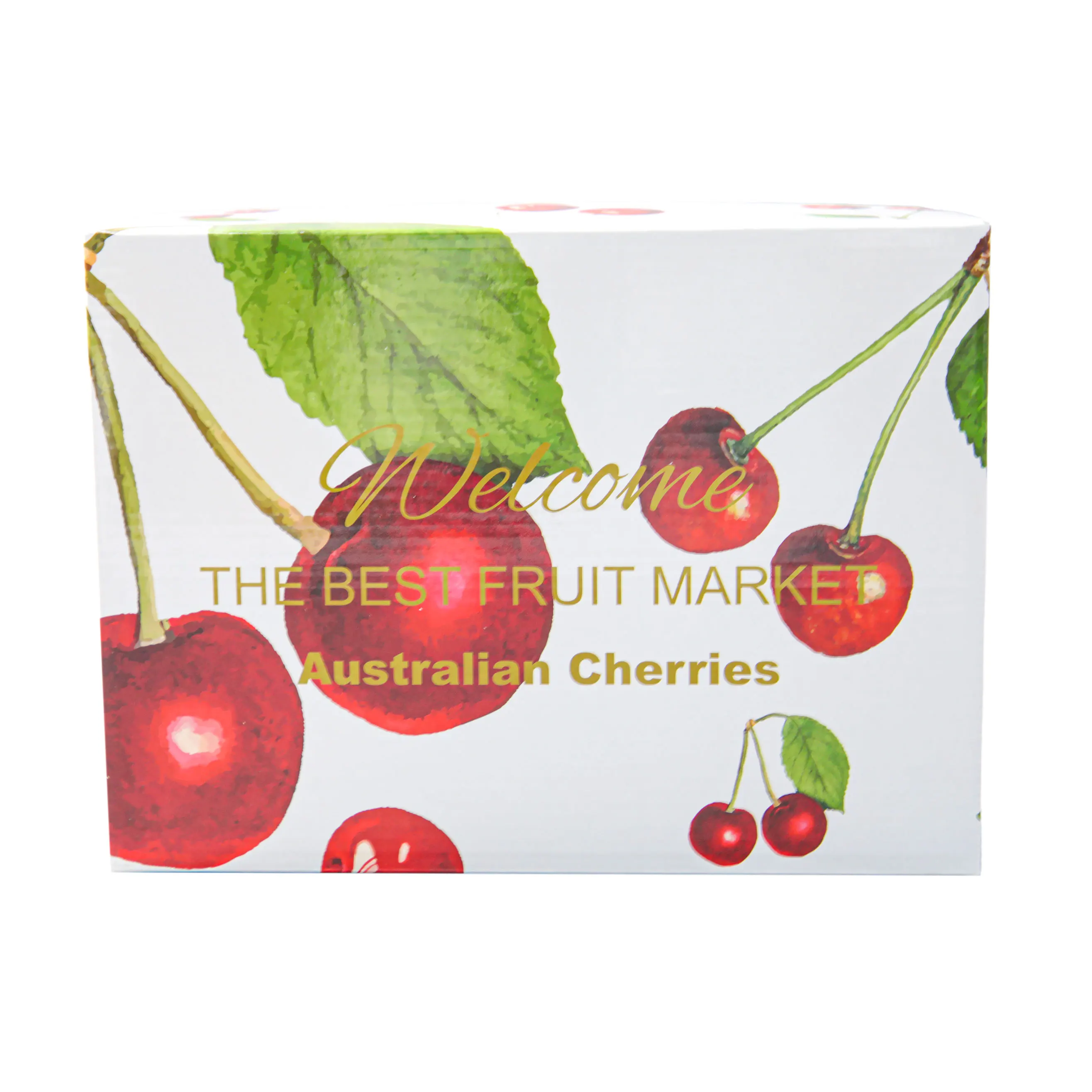 Wholesale Recycle Custom Printed Corrugated Cardboard Paper Fruit Shipping Carton Cherry Fruit Packaging Box