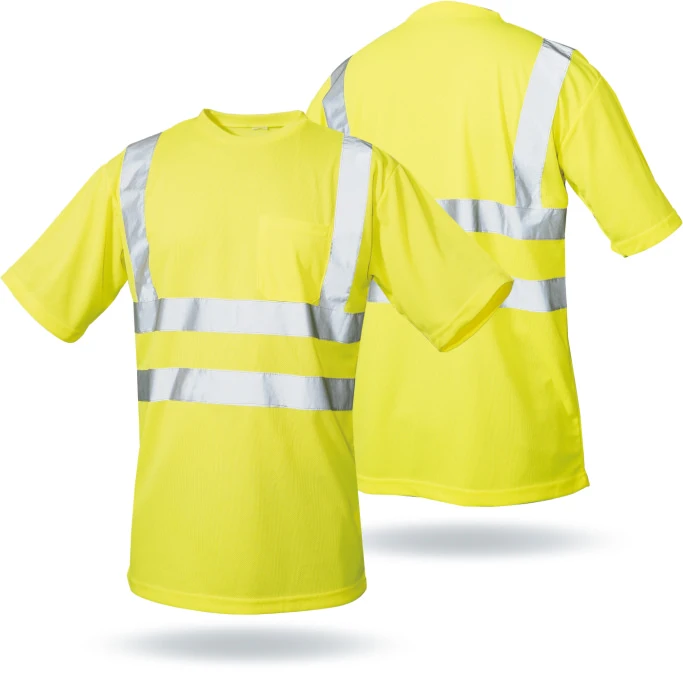 Высокая видимость OEM с длинным рукавом и защитой от ветра безопасности дорожного движения дешевые футболки