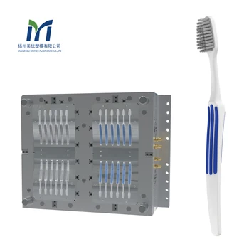 Toothbrush Making Machine 12+12 Cavities Plastic Injection Mould for Toothbrush Handles Translational Toothbrush Mould