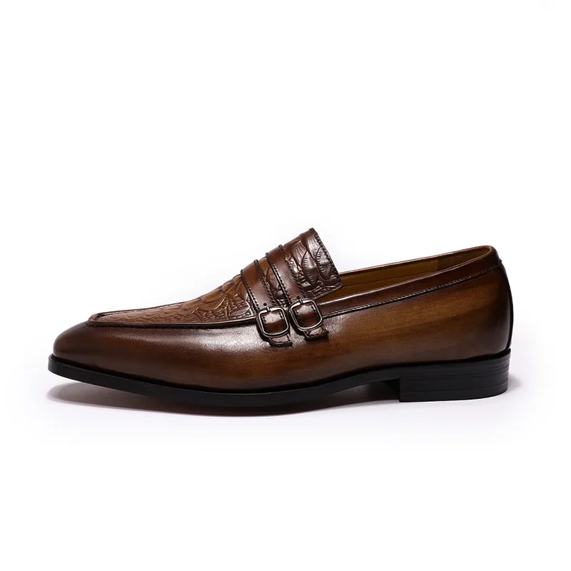 Italian Design Handmade Slip on Male Wedding Party Shoes Pointed Toe Penny Loafers