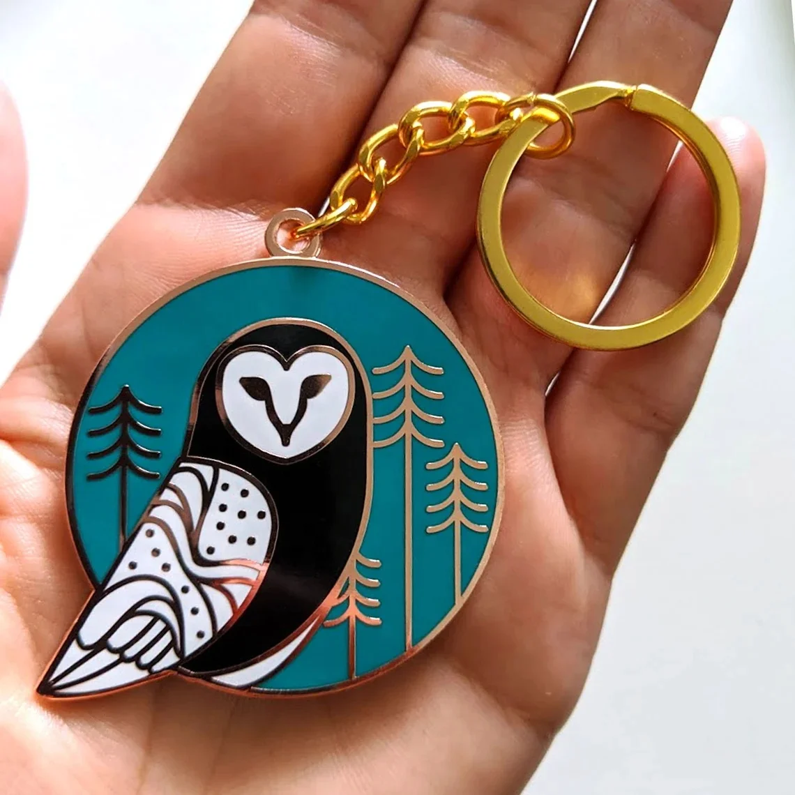 2024 New Free Mold Custom Gold Monstera Leaf Keychain factory
