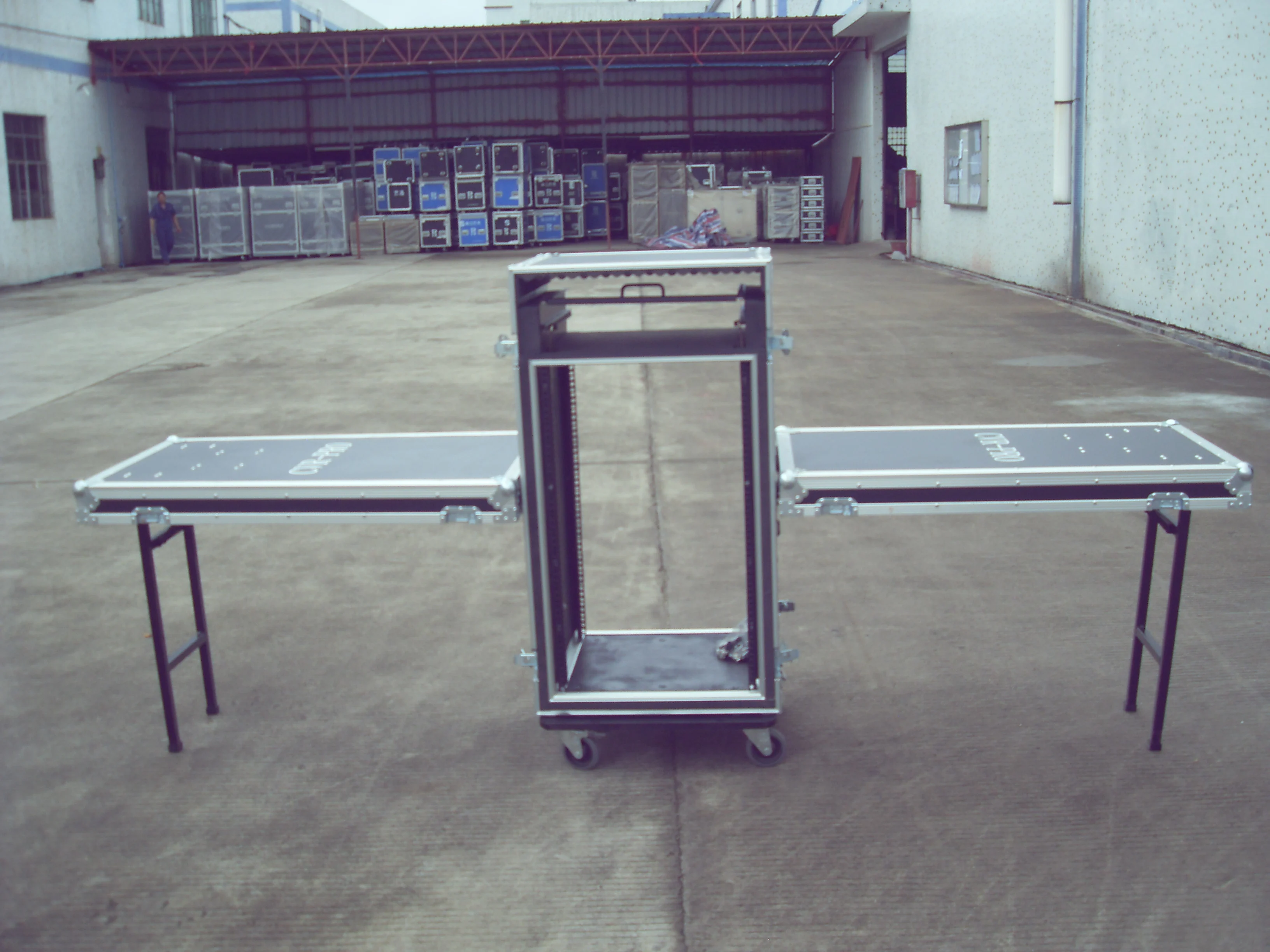 Aluminum Custom Flight case Folding Portable Dj Table Top Quality