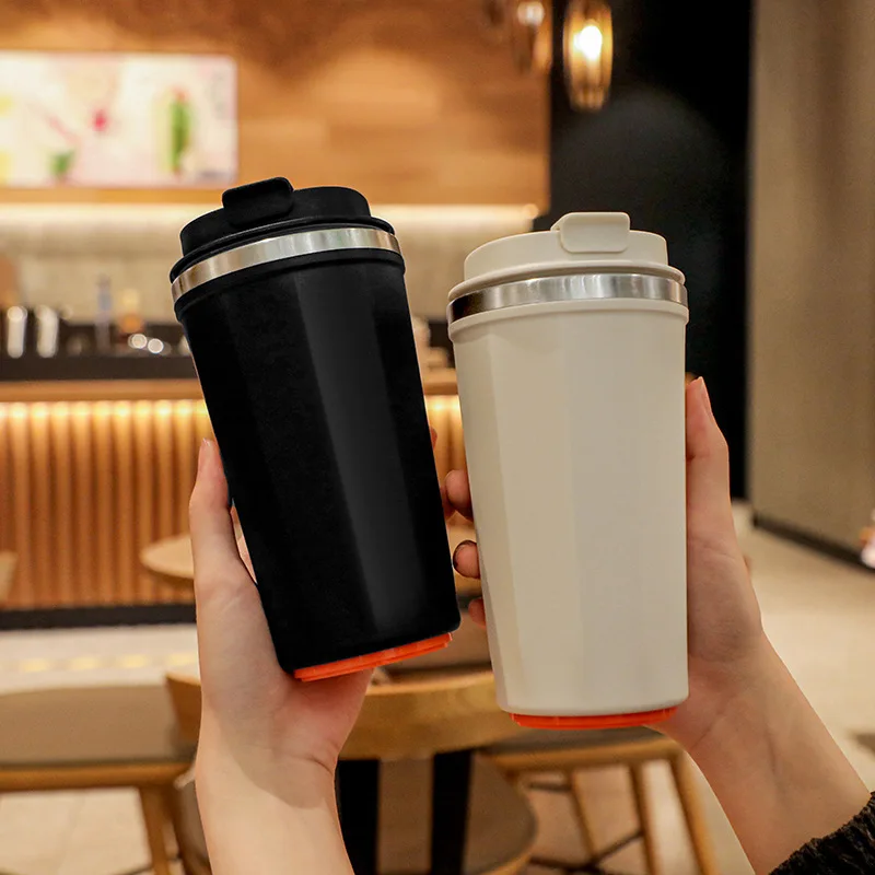 380ml 510ml Anti Fall Coffe Magic Vacuum Thermal Suction Coffee Bottom Cup Mug with Stainless Cup Tumbler for Steel Office