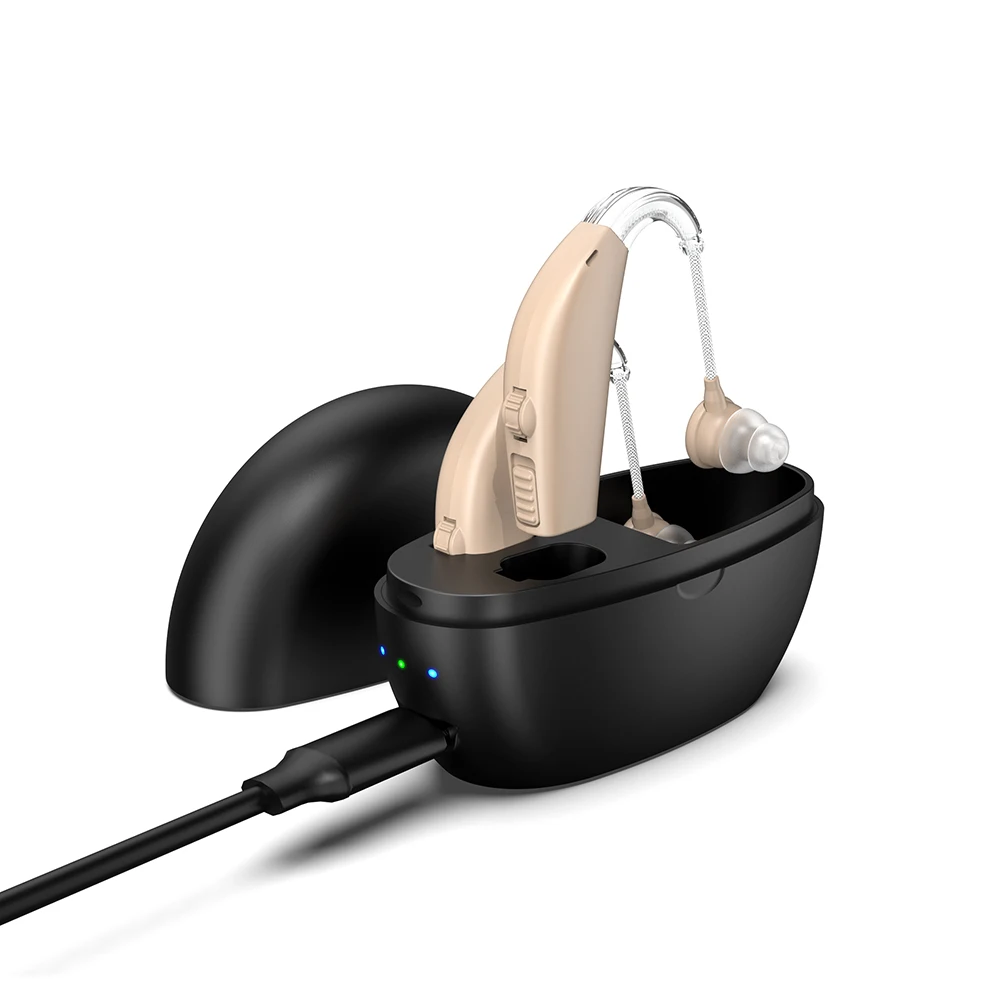 BTE Hearing Aids Programable Rechargeable Ear Aid Hearing Aids German Technology for the Deaf