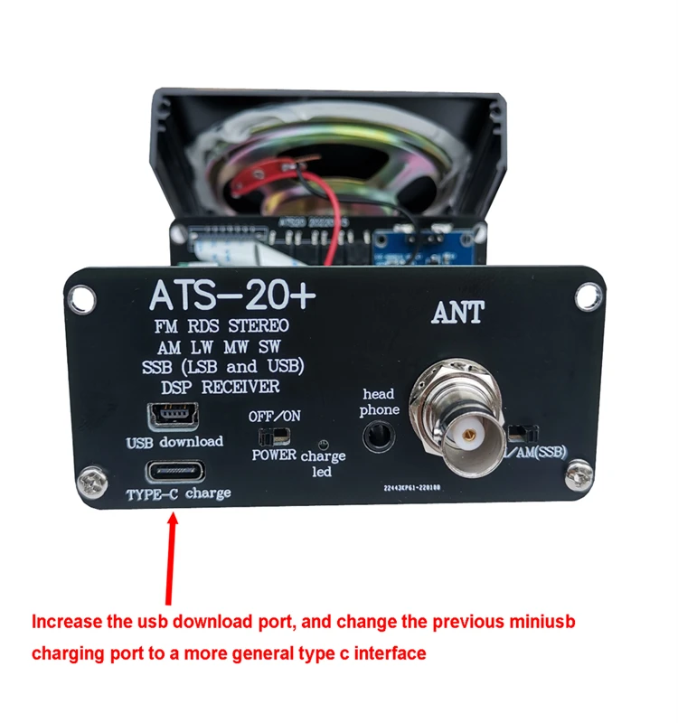 New ATS-20+ Plus ATS20 V2 SI4732 Radio Receiver FM AM (MW & SW) SSB (LSB &  USB) with battery + Antenna + Speaker + Case| Alibaba.com