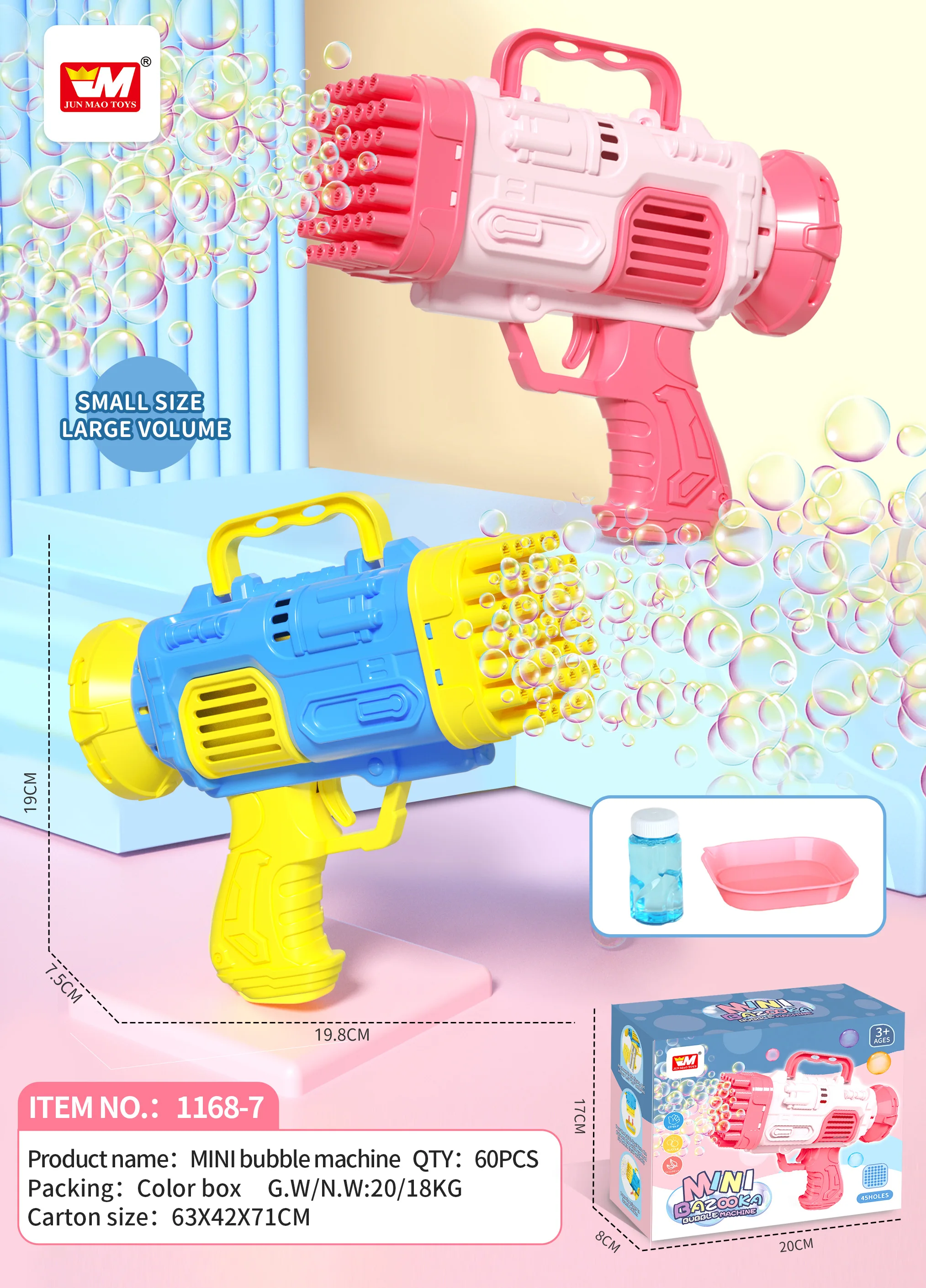 New Arrival 69 Holes Bubbles Blower Rocket Boom Bubble Maker Automatic Bazooka Bubble Gun Machine Toy for Kids