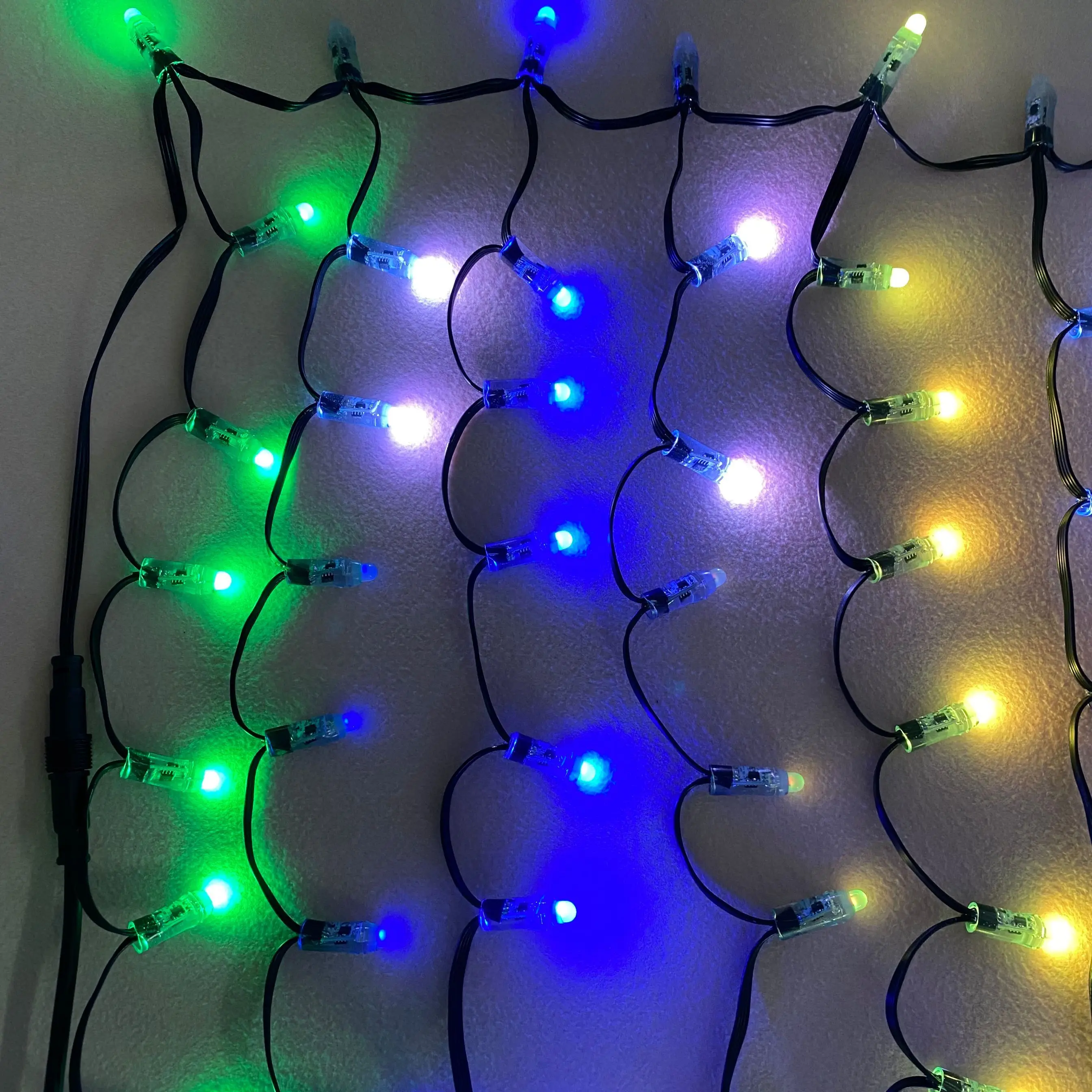 Гирлянда RGB led Black wire