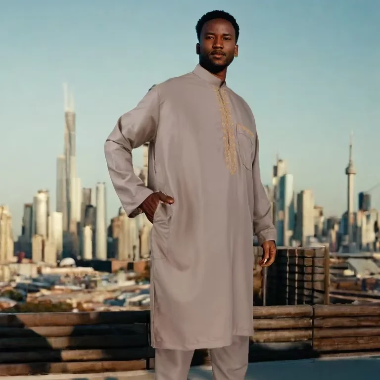 スーツとイスラム 服のセット ホットセール中！伝統的なイスラム服 カタール クルタ アラビア