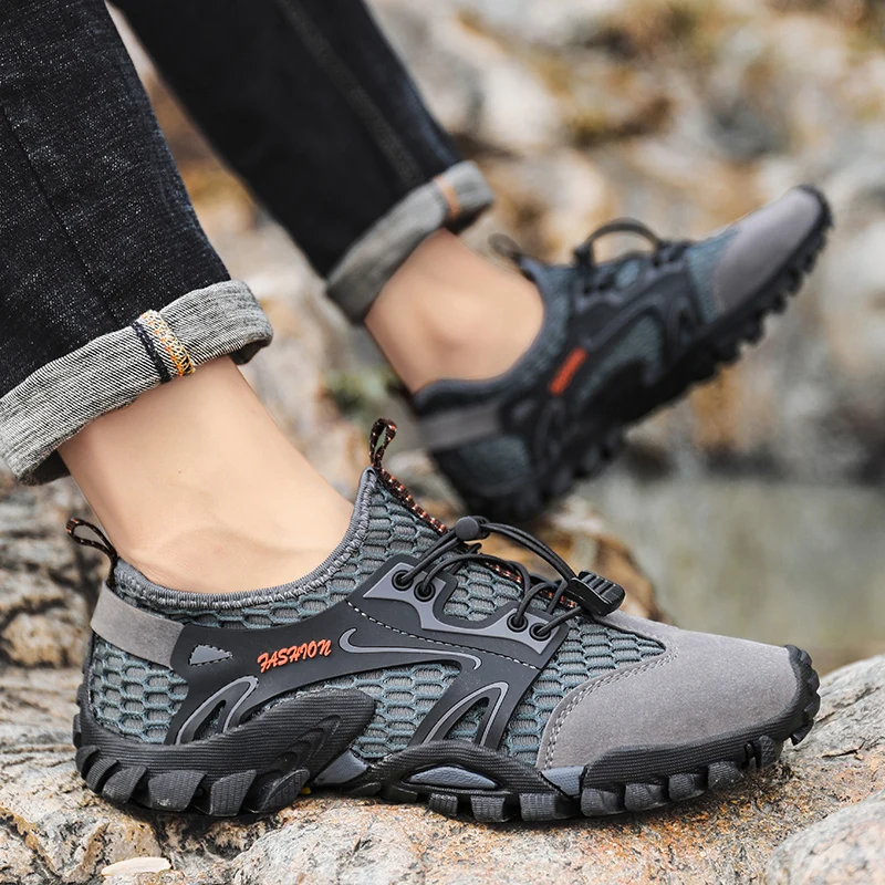 2022 Summer Elastic Quick Dry Aqua Shoes Unisex Swimming Water Wading Shoes Men Upstream Swimming Shoes Beach Barefoot Slippers