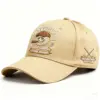 Embroidered golf khaki