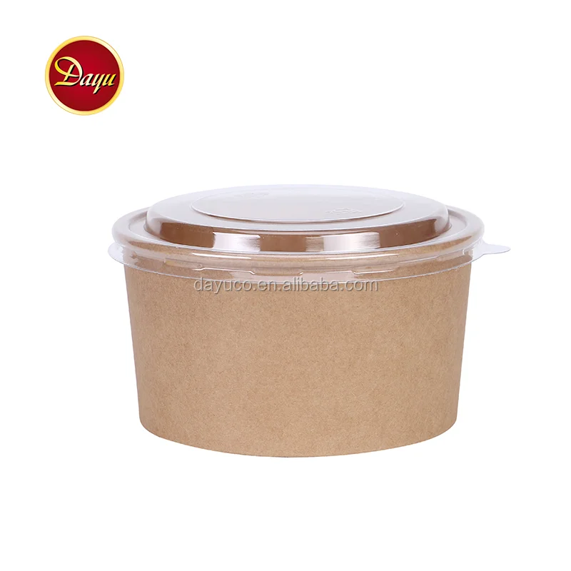 Free Sample Custom Biodegradable Heatable Paper Bowl for Noodle  Ramen Pet Food Milk Induction Cooker Craft Paper Embossing Cups