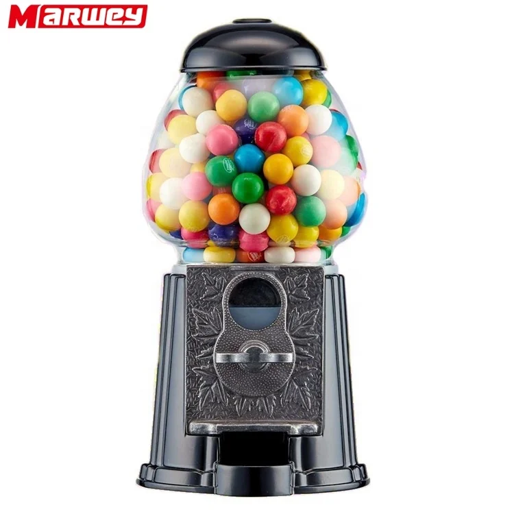 Shopping Mall Single Player Coin Operated Gashapon Machine Kids Capsule Bouncy Ball Gumball Candy Vending Dispenser