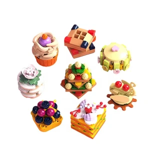 EPT Food Series Afternoon Tea Cake Sweet Dessert Decorative Small Particle Building Block Brick Toy Sets for Children