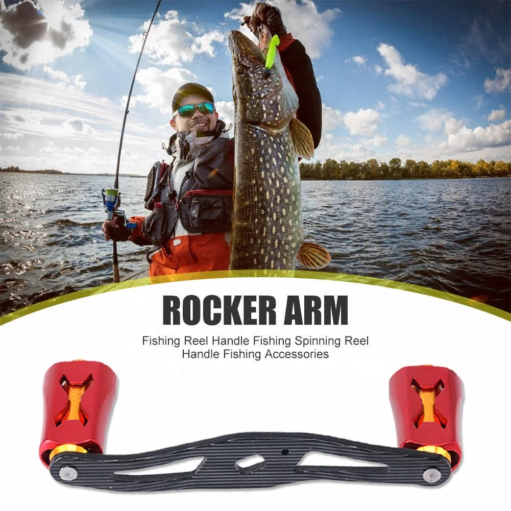 Rocker Handle,Folding Rocker Arm Spinning Fishing Reel Rocker Handle  Spinning Reel Rocker Handle Enhanced Durability 