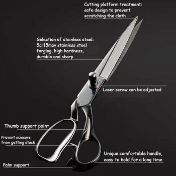Emraw 5 Soft Grip Pointed Tip Stainless Steel Scissors Soft Comfort Grip  Handles Small Sharp Scissors Sharp Blades for Cutting Paper and Fabric