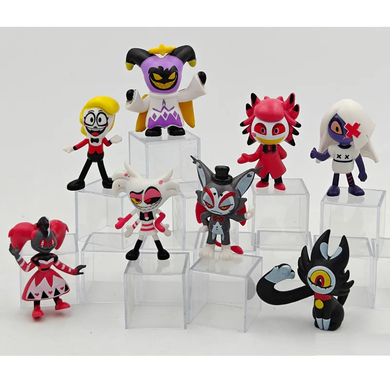 Hazbin Hotel フィギュア Alastor Vaggie 4体セット Hazbin Set of 6 Hotel Figures Angel Dust/Alastor 10cm PVC