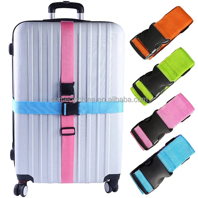 4pack Heavy Duty Luggage Straps Suitcase Belts Wide Adjustable Quick