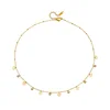 Gold with eye necklace