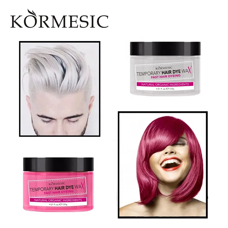 ODM/OEM Organic Ingredient Hair Wax Dye Styling Temporary Cream Hair Color Wax