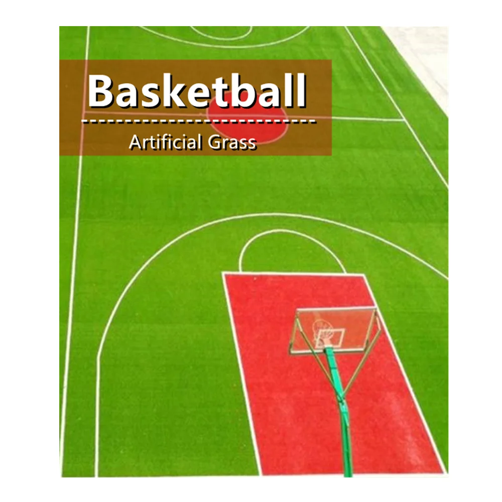 Hot Sale Family Sports Court Backyard Basketball House Carpet Floor Green Artificial Turf Colorful