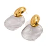 Two-tone earrings