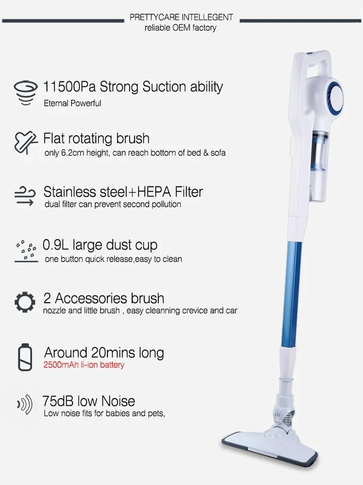 Bagotte Steelstofzuiger Zonder Snoer Stofzuiger Aspirateur Aspirador