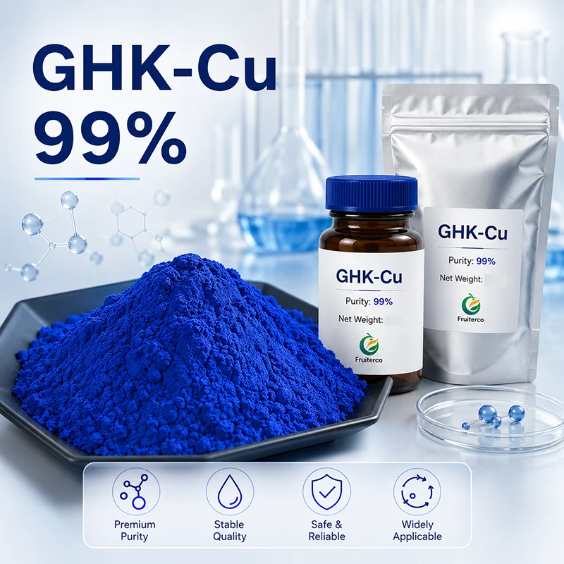 ghk-cu copper tri-peptide-1 powder reviews Fruiterco 99% Cas 89030-95-5 Tripeptide-1 Cosmetic Ingredient For Serum Formulation Formulation Notes Pre Holybion Injection Vitamin B-Complex lab-applications Concentration:500 MG/ML