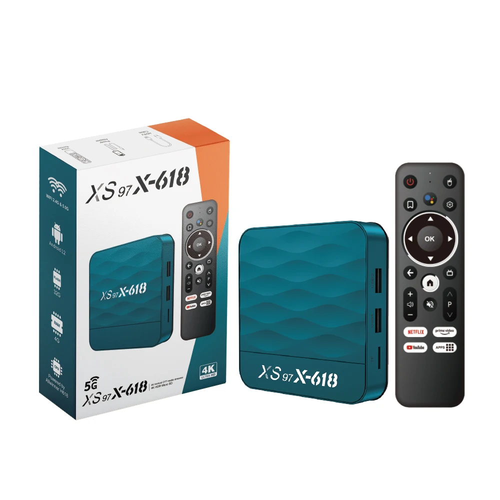 XS97 X-618 OTT TV Box - Android 12, Allwinner H618 Chipset