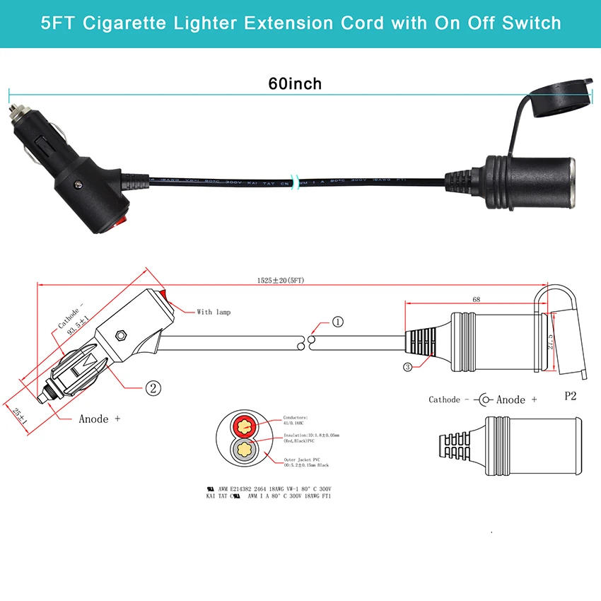 Conexiones encendedor auto