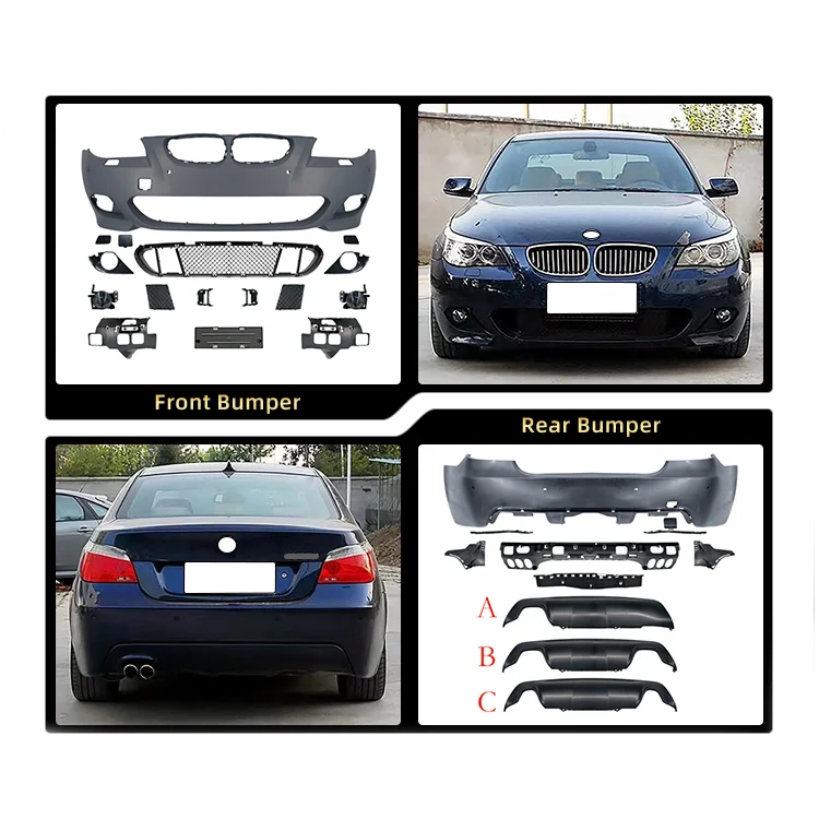 Factory Price E60 Body Kit For Bmw E60 5 Series 20042010 Upgrade Mtech Style Front And Rear
