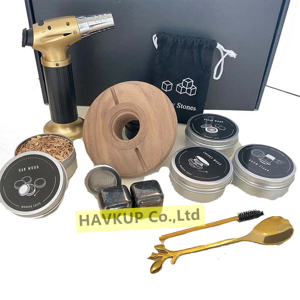 Оптовая продажа от производителя, аксессуары для бара, набор для коктейлей и курильщиков, набор для питья виски