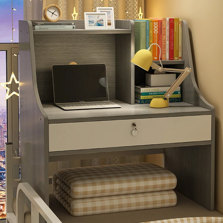 Modern Minimalist Reading Area Ergonomic Student Multipurpose Study Table Kids Bed With Study Table for Bed