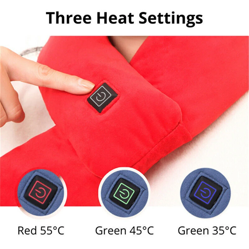 new winter plush smart intelligent usb heat scarf heating pads neck warmer electric heating scarf