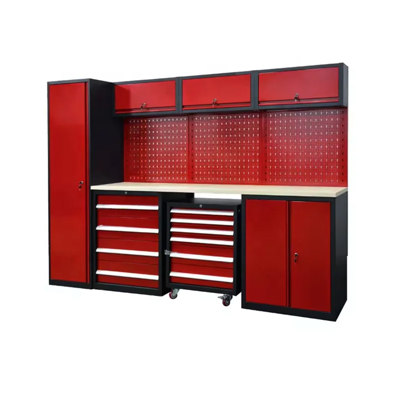 Garage Workstation Modular Workbench Tool Cabinet Workshop Cabinet ...