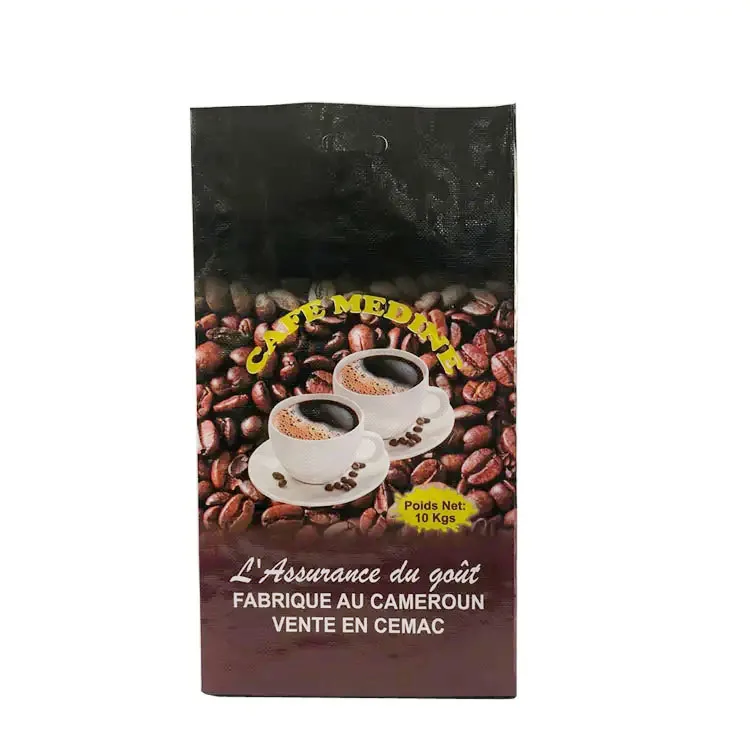 Cameroon 10kg Recycled Bopp Woven Coffee Bean Packaging Bag Plastic Empty pp Sack Bags