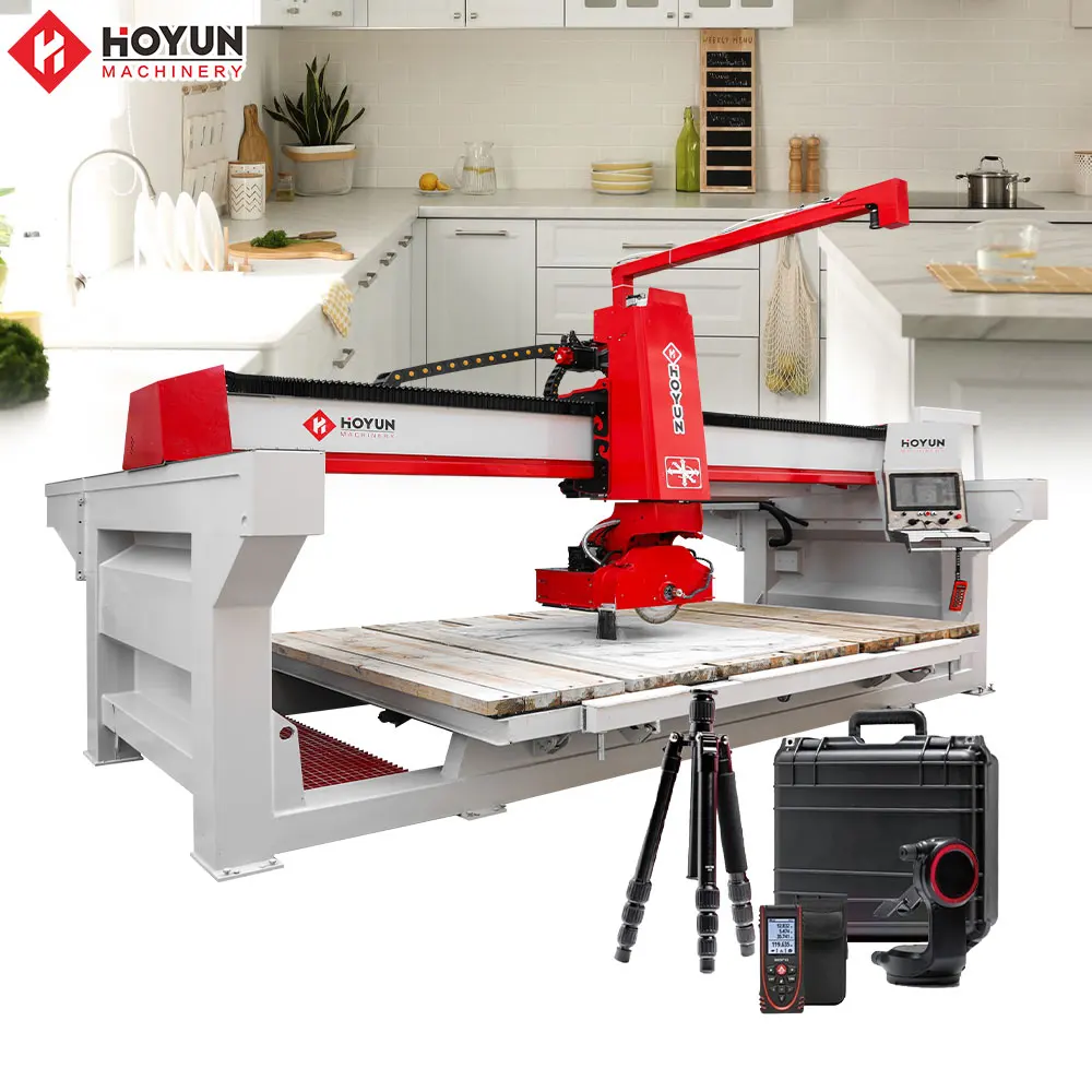 Hongyi  Stone Cutting Machine 5 Axis CNC Bridge Saw with Water Jet Marble Granite Stone Machinery Factory Price on Sale