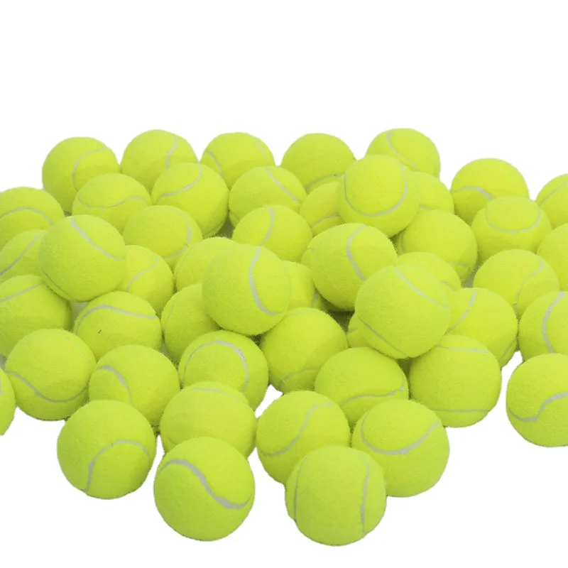 Paddle Ball Manufactures Wear Resistant Customized Logo High Quality Professional Match Tennis Ball Yellow OEM Training Wool
