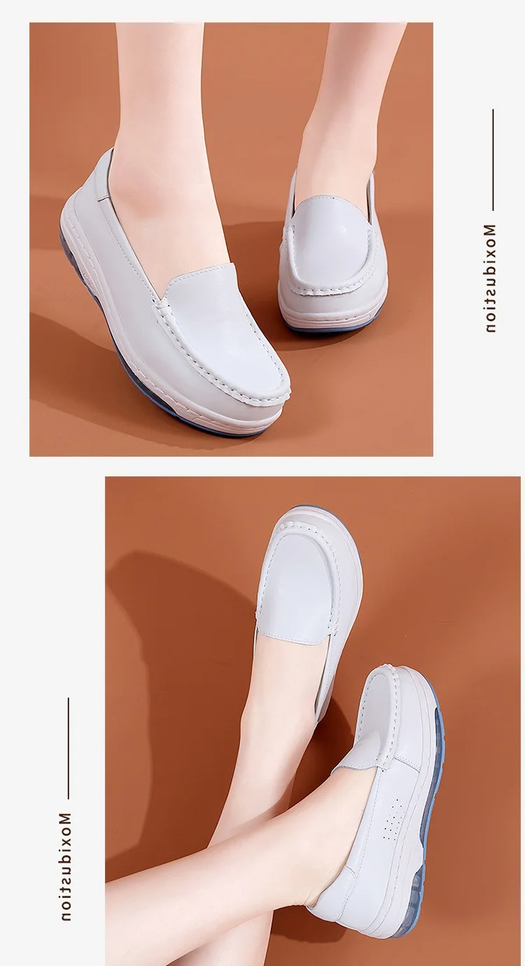 Women's Nursing Shoes for Hospital Comfortable Anti-slip Ventilate Lightweight Waterproof Work Nurse Shoe Healthcare Footwear