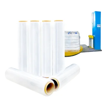 High Clear Pe Lldpe Stretch Film Roll Customized Plastic Pe Wrapping Stretch Film Pe Stretch Film