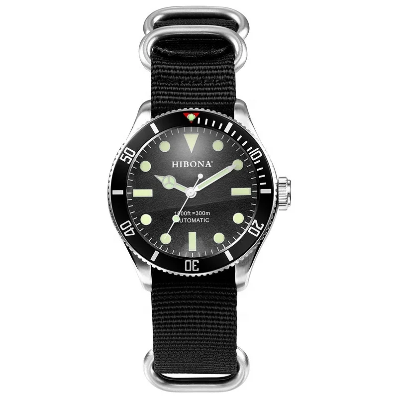 San Martin Orologio Subacqueo 6105/8000: Automatico Uomo, Impermeabile 200m, Vetro Zaffiro, Quadrante Mappa Onde, Cinturino In Gomma - 2