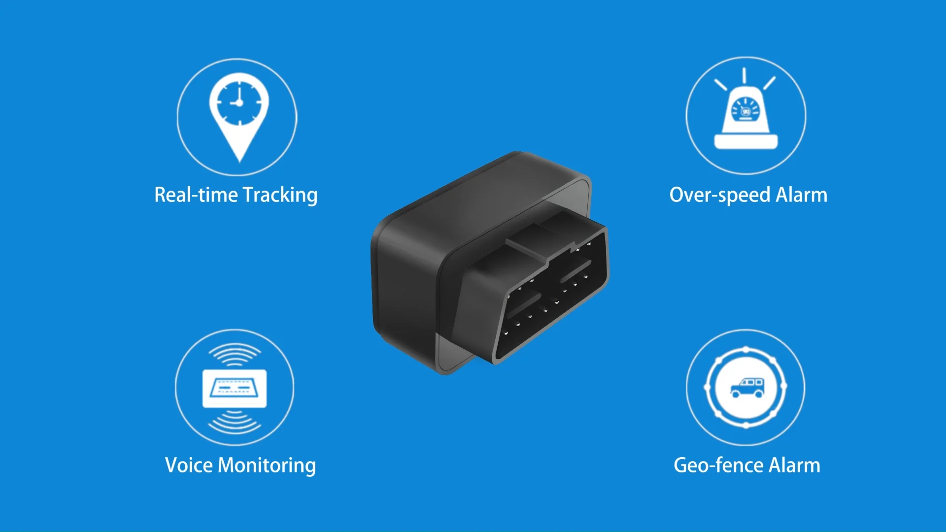 Compact Voice Monitoring Overspeed Alarm Real Time Tracking Device