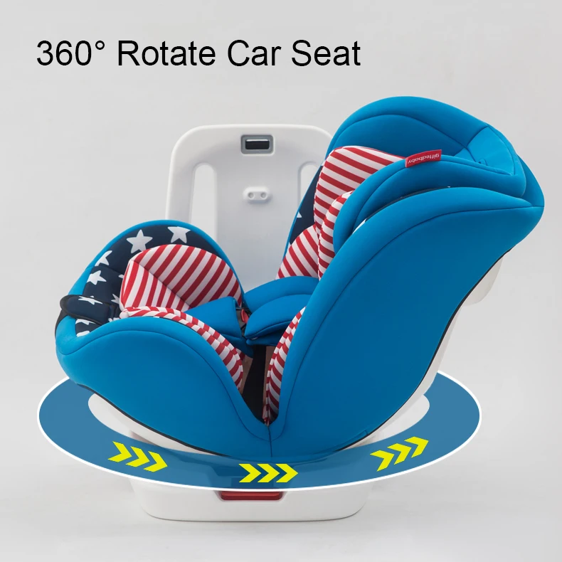 Заводская поставка, регулируемое кресло для детского автокресла с ISOFIX, вращение на 360 градусов, защелка, интерфейсная группа 0123, все в 1