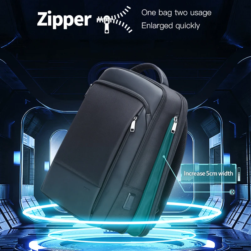 bopai anti theft business backpack 15.6 inch laptop BOPAI Slim Ultralight Backpack-A0011 The Official Store not heavy rain) Main Material BOPai Unisex Slim Genuine Leather