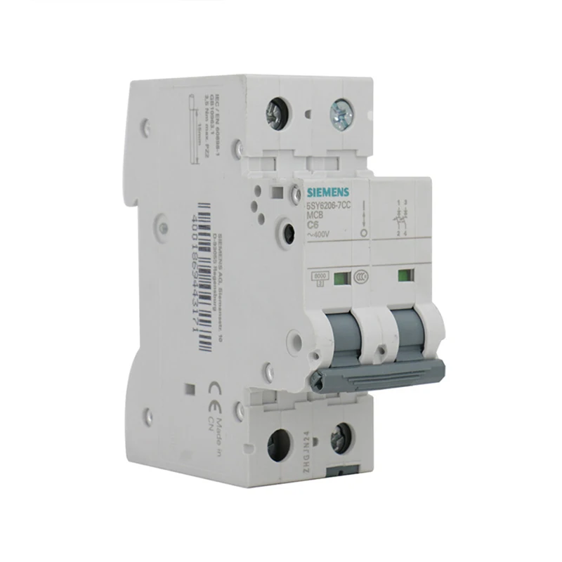 5SY6204-7CC Miniature circuit breaker 400 V 6kA, 2-pole, C, 4 A