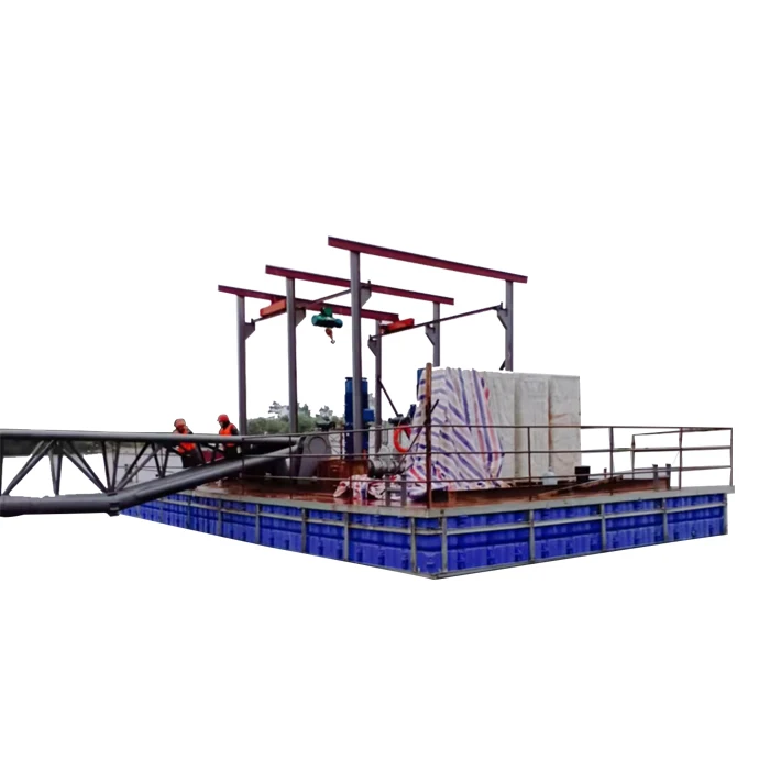 Floating tank water intake pump vessel HDPE floating boat water intake pump station Applicable