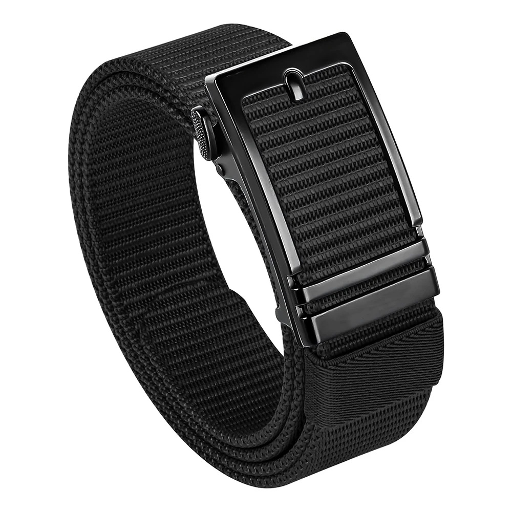 Ratchet Belts Men Casual Golf Web Belt Jeans with Automatic Adjustable Buckle Tactical Nylon Men Waist Belt