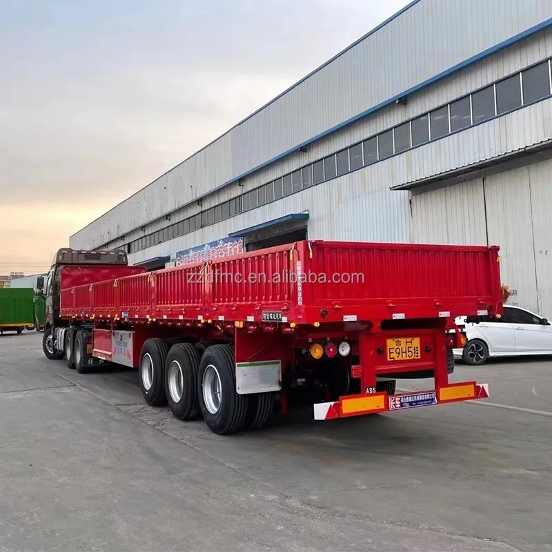 Brand New 3 Axles 40 Ton Bulk Cargo Trailer Sidewall Side Board Semi
